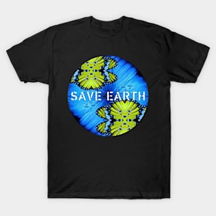 Save Earth Global Warming Climate Change Go Green Earth Day T-Shirt